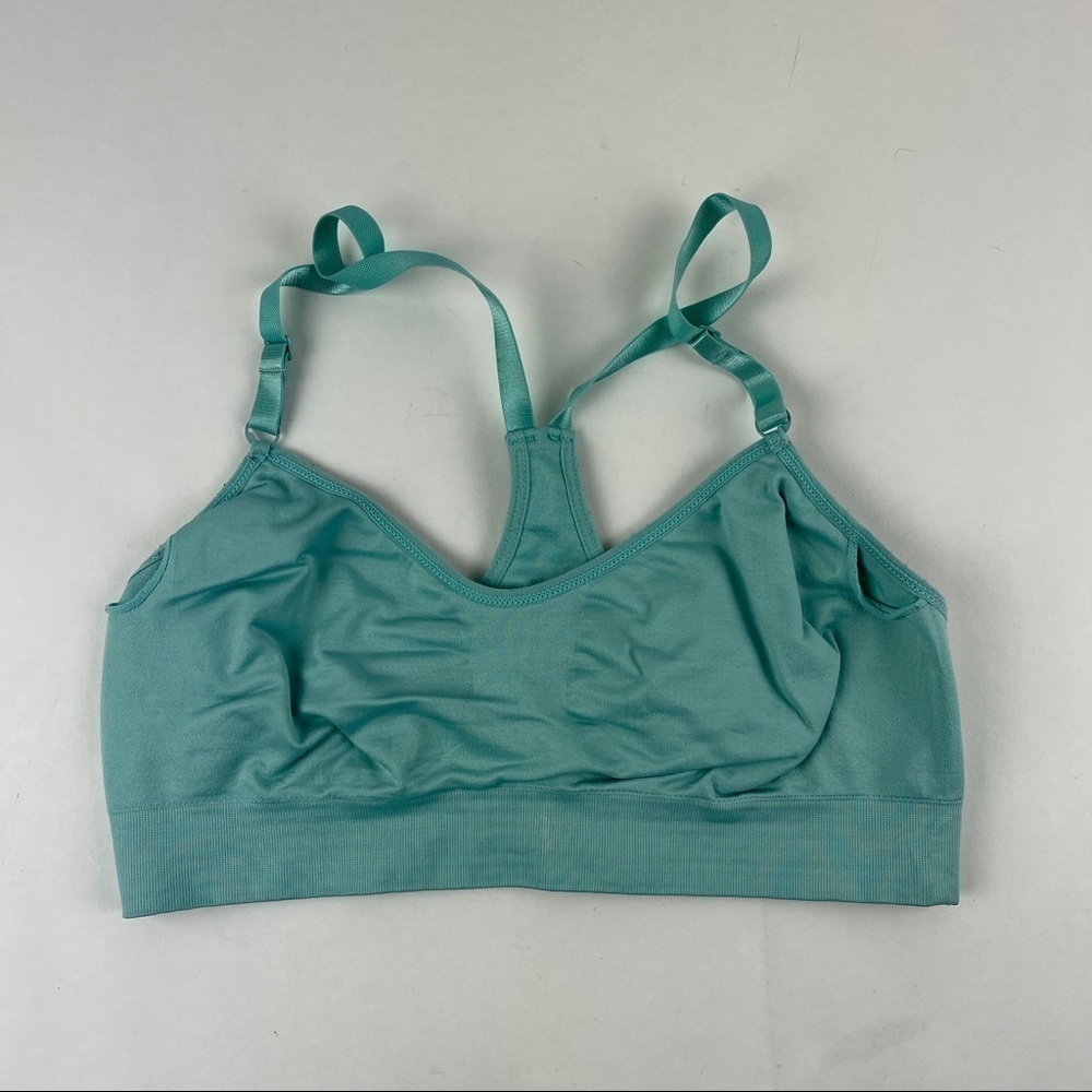 Sports Bra Womens Green Adjustable